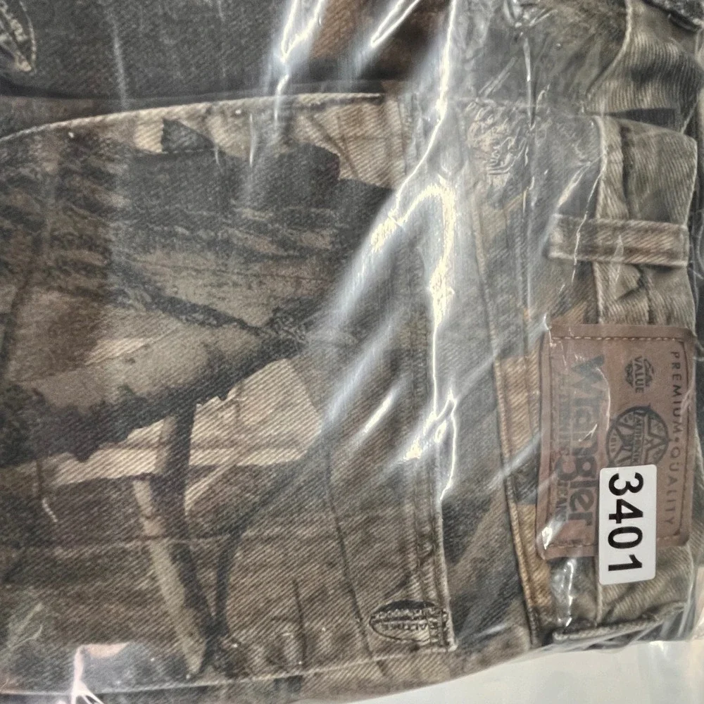 Wrangler Men's Camo Realtree Pants‎ Size 40x30 Double knee Outdoors